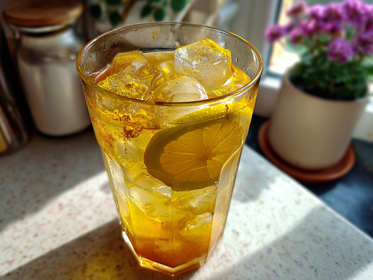 Amazing Turmeric Honey Iced Tea