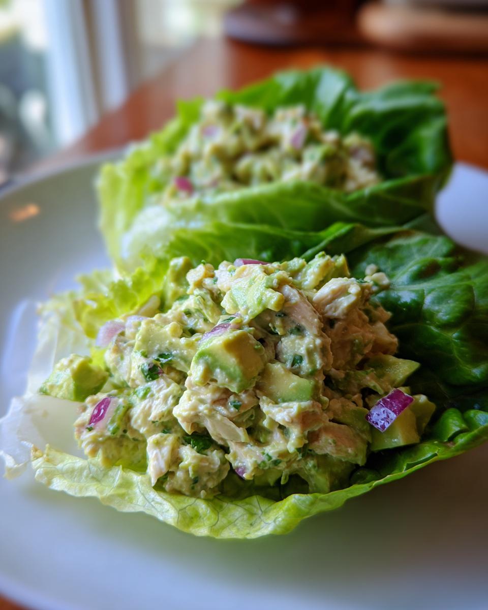 Avocado Chicken Salad Lettuce Wraps - detail 1