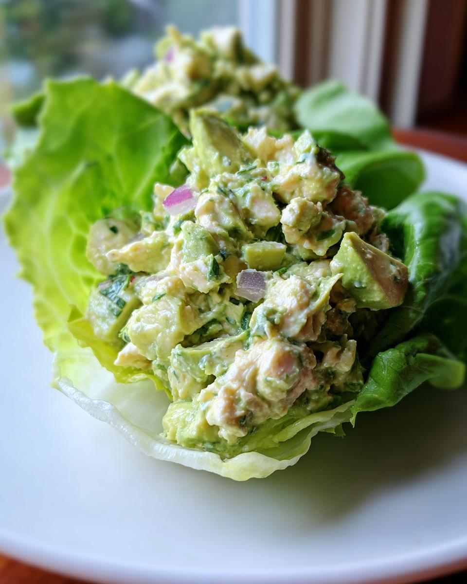 Avocado Chicken Salad Lettuce Wraps - detail 2