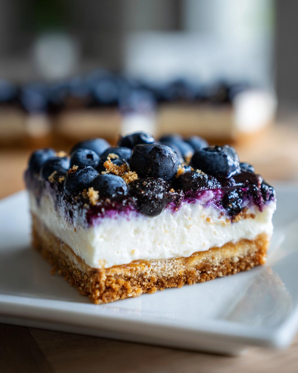 Baked Blueberry Cream Cheese Protein Bars - detail 2