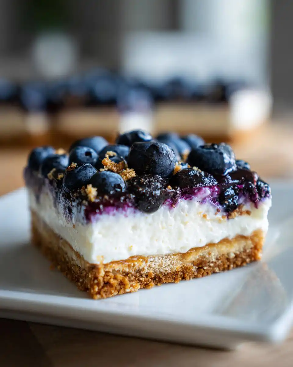 Baked Blueberry Cream Cheese Protein Bars - detail 2