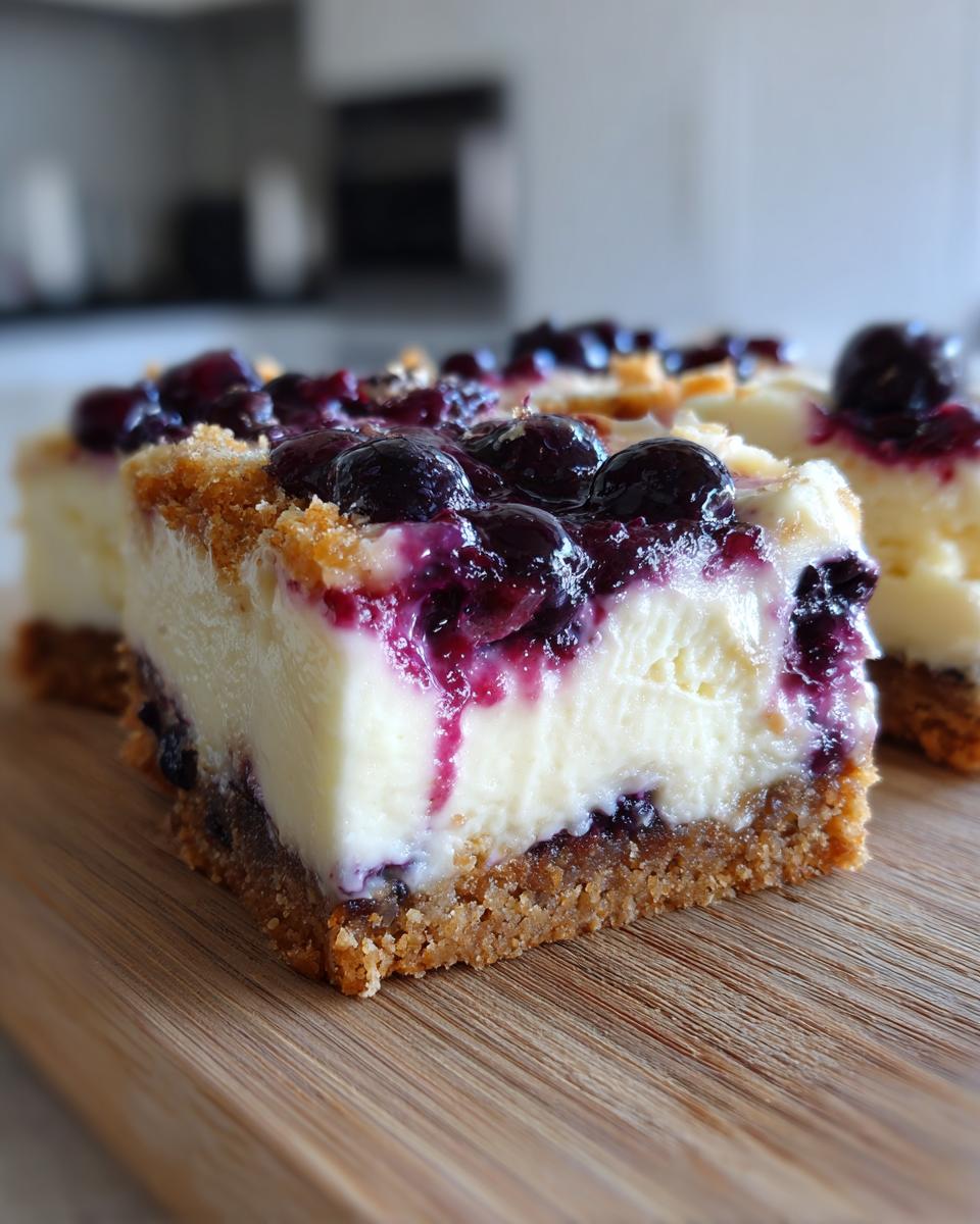 Baked Blueberry Cream Cheese Protein Bars - detail 3