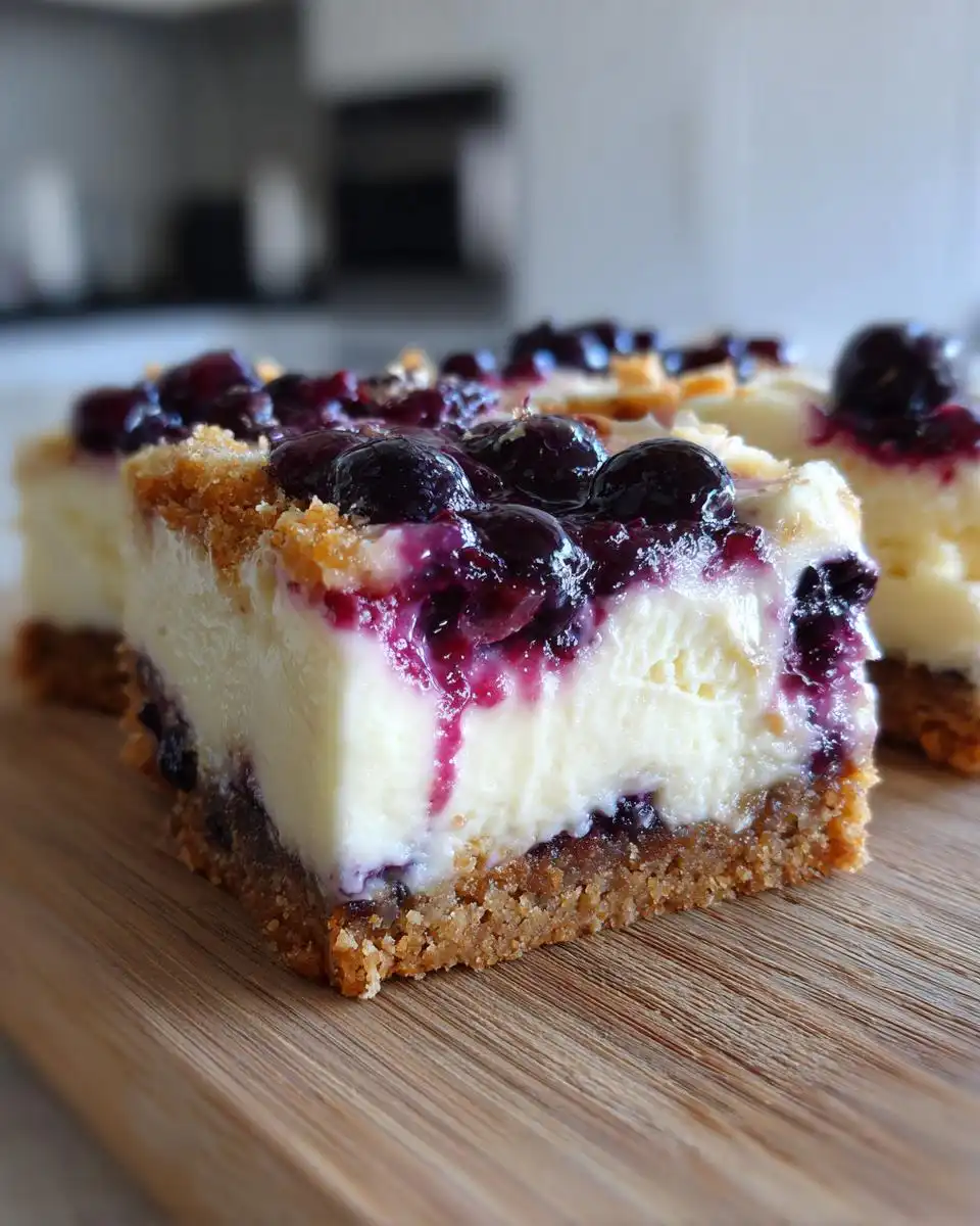 Baked Blueberry Cream Cheese Protein Bars - detail 3