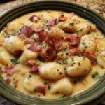 Beef Bacon Cheddar Gnocchi Soup