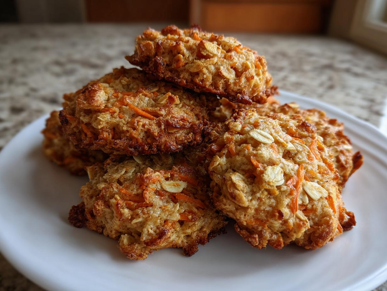 Amazing 150 Calorie Carrot Cake Oatmeal Cookies
