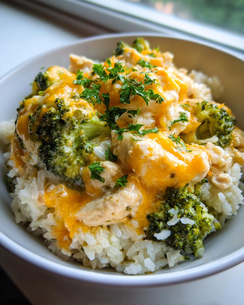 Cheesy Broccoli Chicken Rice Comfort Bowl - detail 2