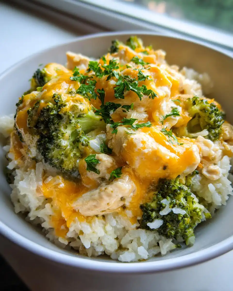 Cheesy Broccoli Chicken Rice Comfort Bowl - detail 2