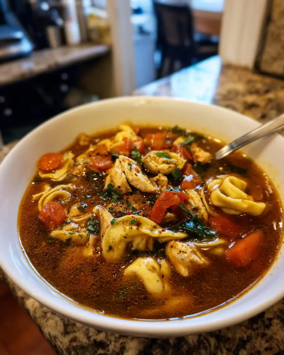 Chicken Tortellini Soup Recipe - detail 1