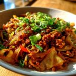 Chinese Ground Beef and Cabbage Stir-Fry