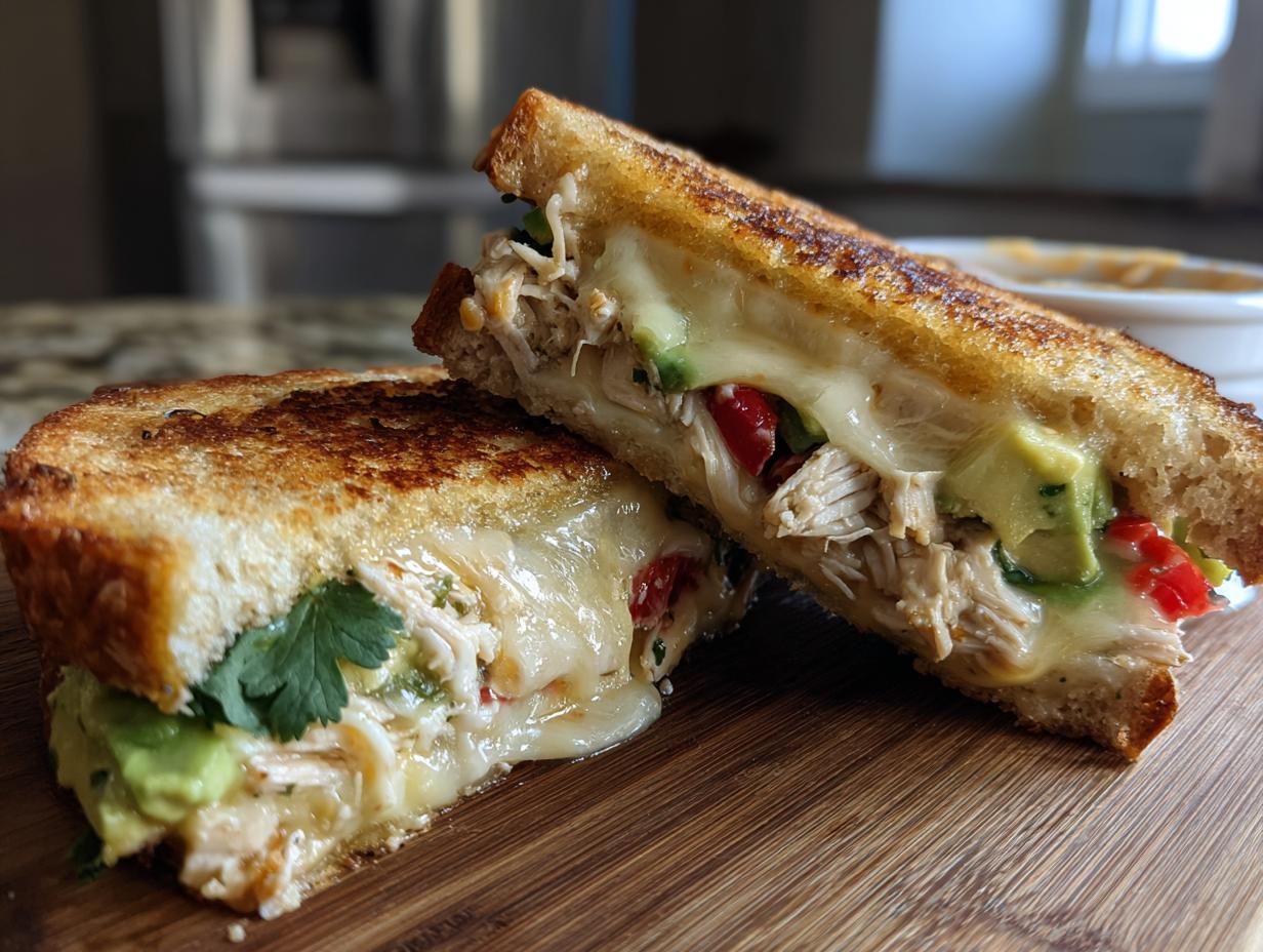 Amazing Chipotle Chicken Avocado Melt in 20 Mins