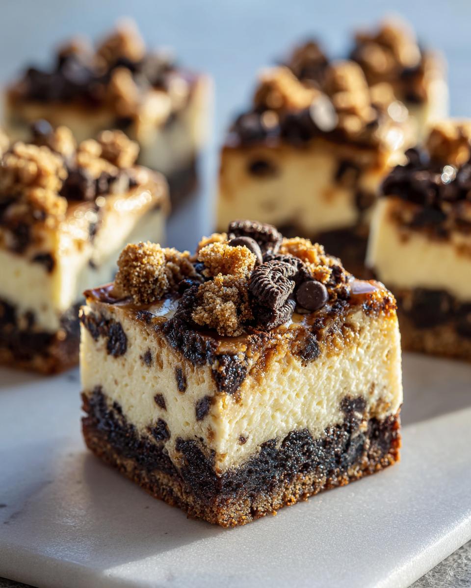 Chocolate Chip Cookie Cheesecake Bars - detail 2
