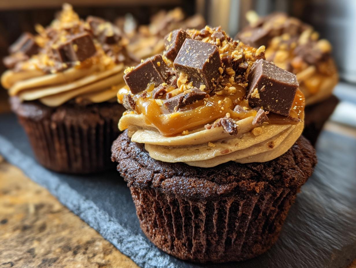 Decadent Chocolate Peanut Butter Cupcakes: 1 Blissful Bite
