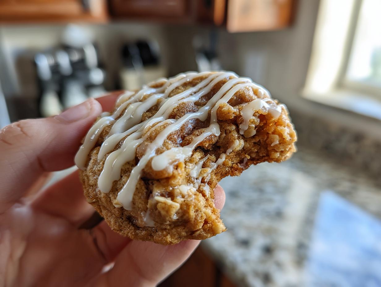 Amazing Cinnamon Roll Oatmeal Cookies Recipe