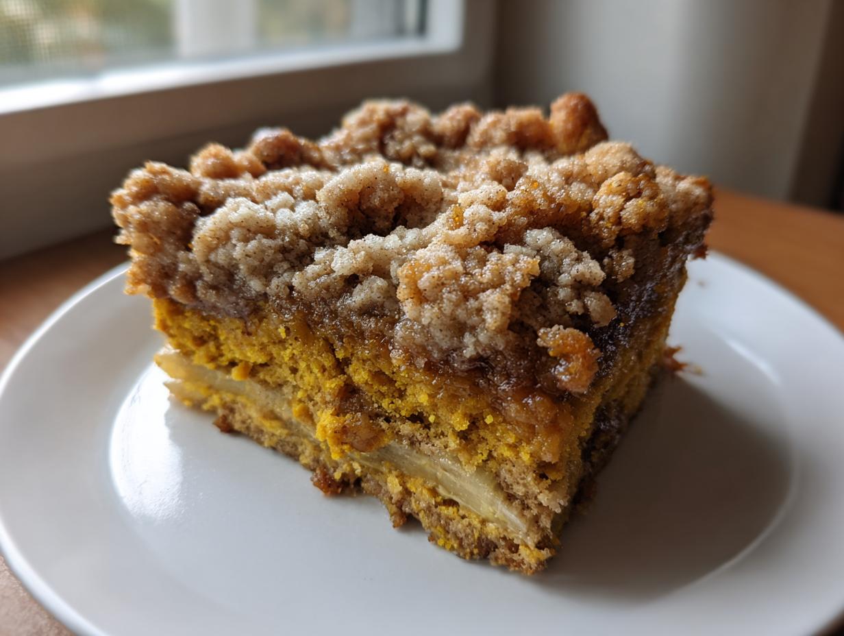 Delicious Cinnamon Sugar Pumpkin Banana Breakfast Cake