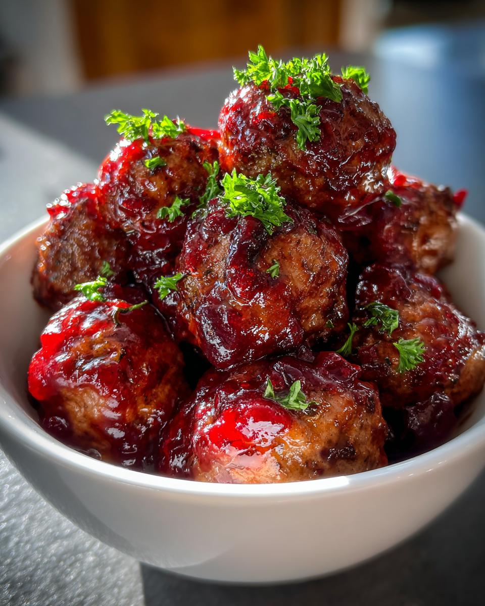 Cranberry Meatballs - detail 1