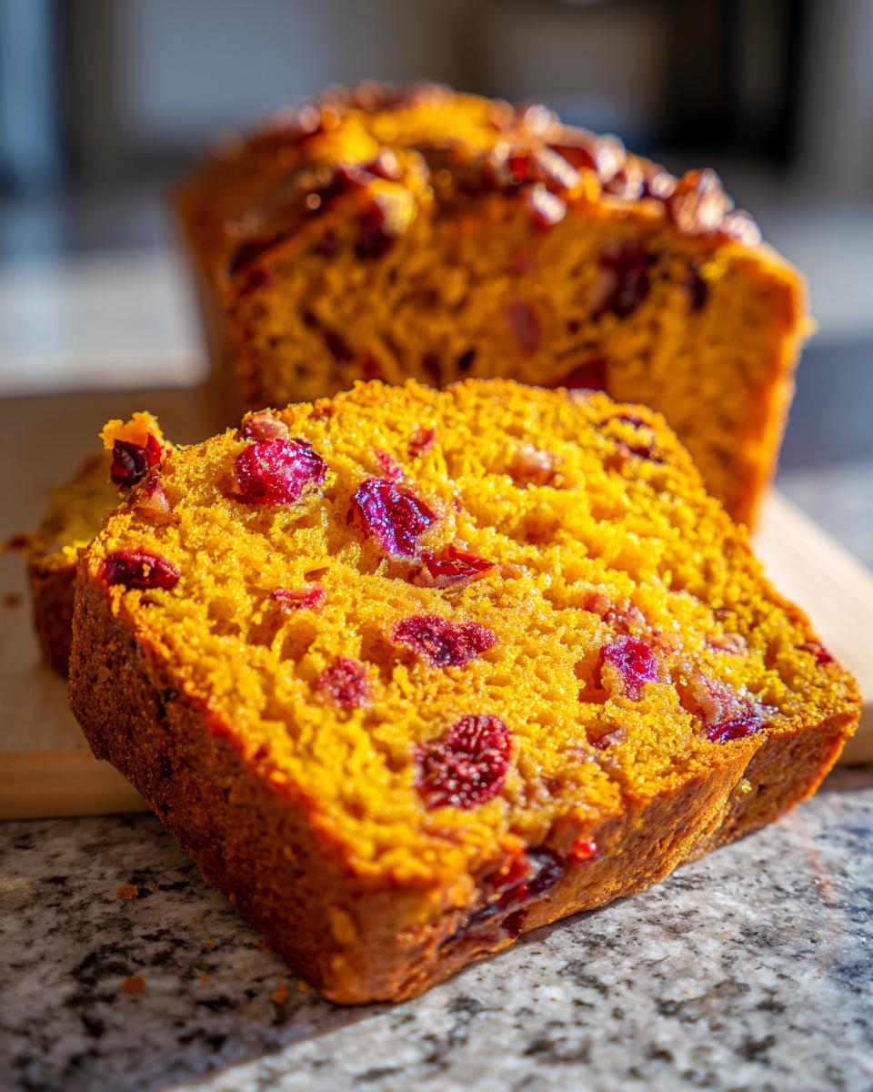 Cranberry Pecan Pumpkin Bread - detail 2