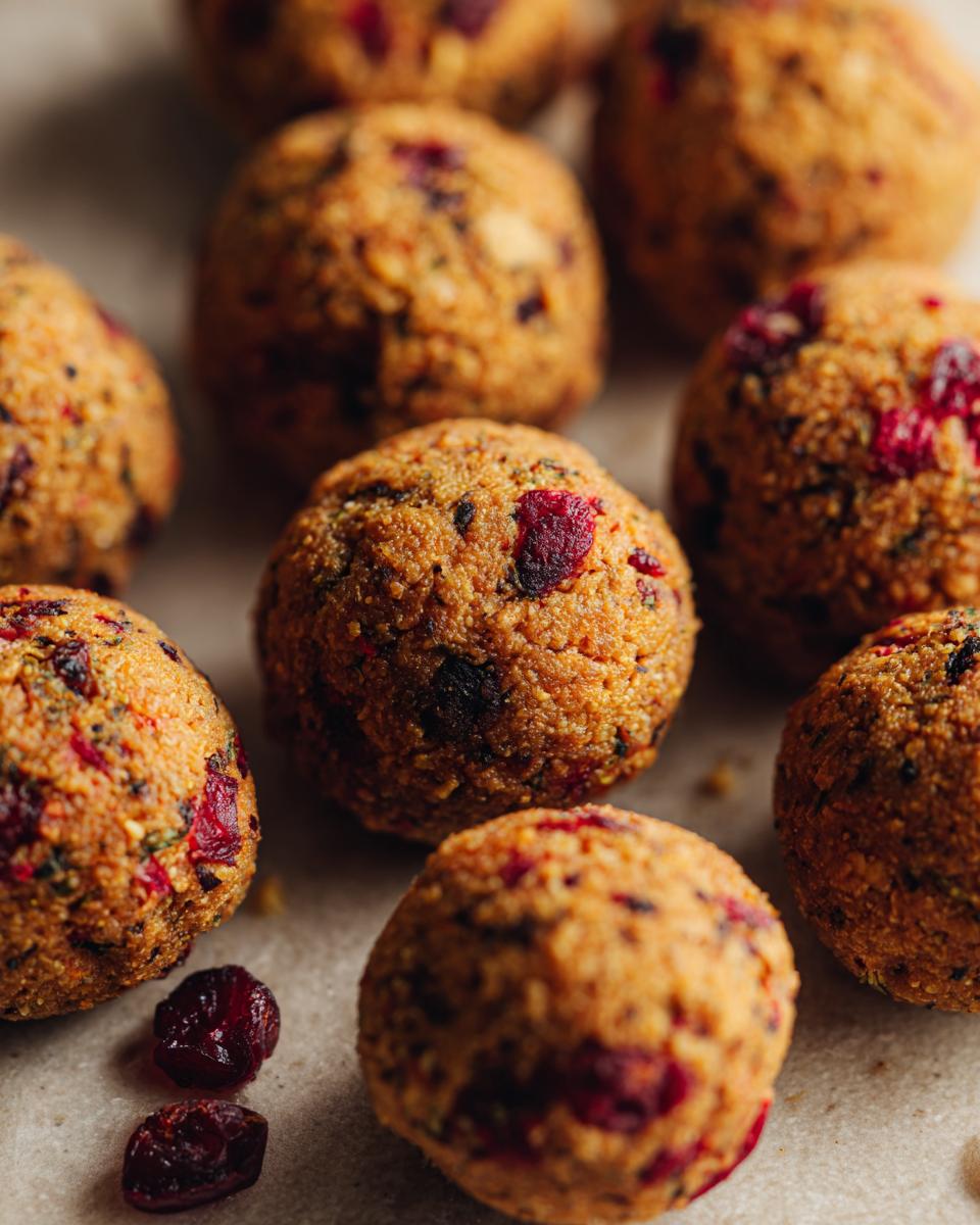 Cranberry Turkey Stuffing Balls - detail 1
