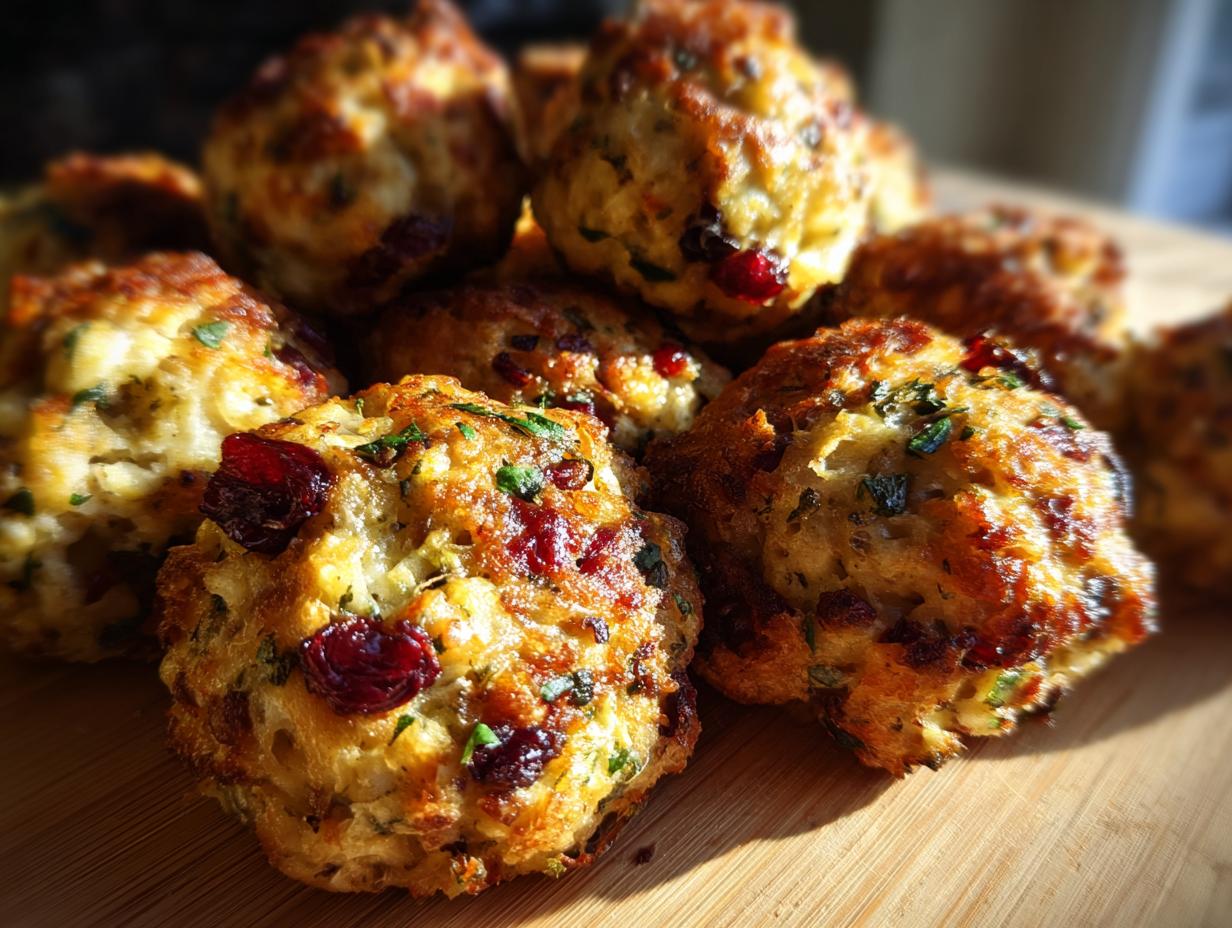 Amazing Cranberry Turkey Stuffing Balls (3 Proven Ways)