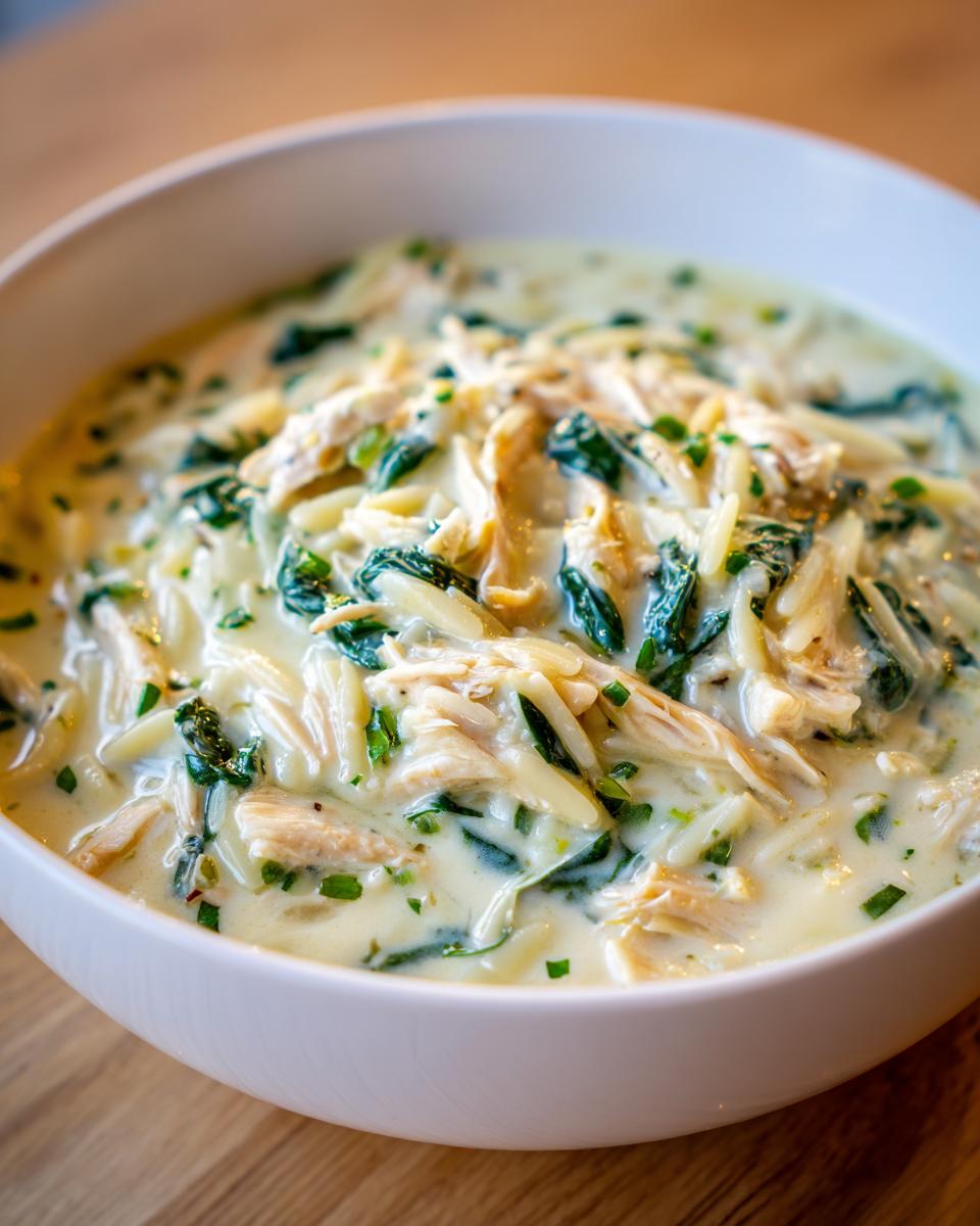 Creamy Chicken Orzo Soup - detail 1