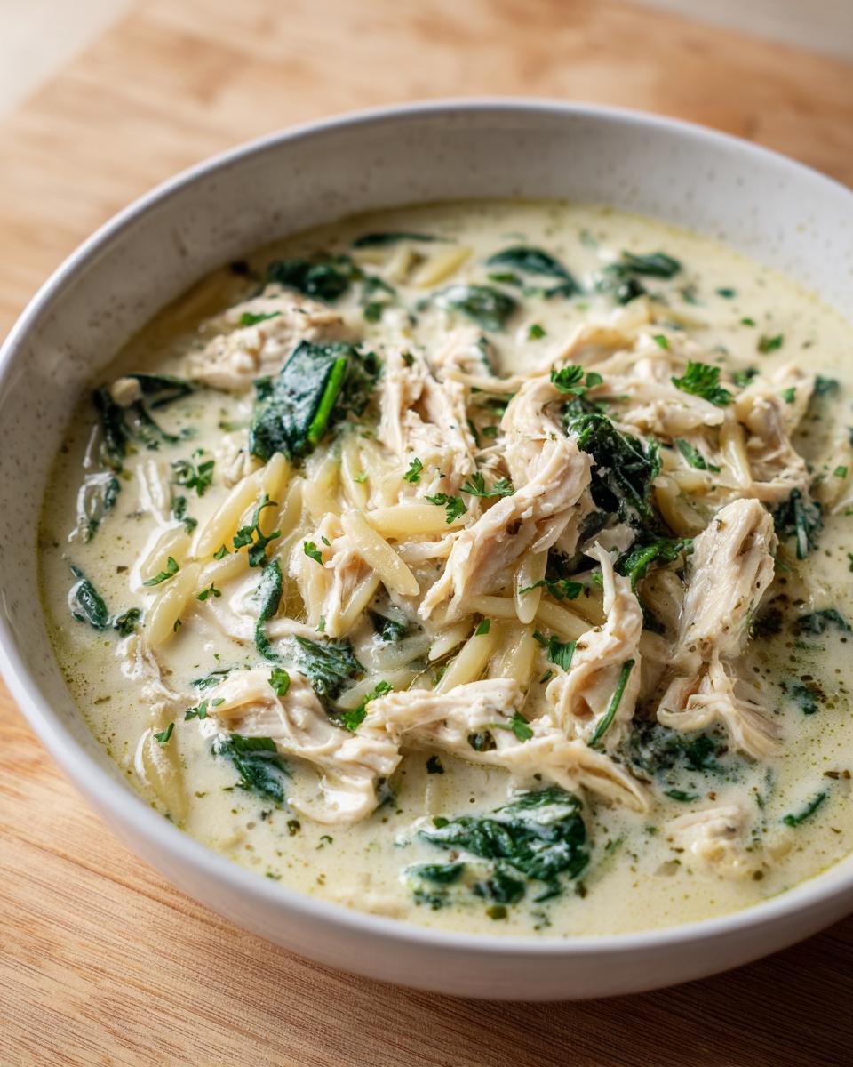 Creamy Chicken Orzo Soup - detail 2