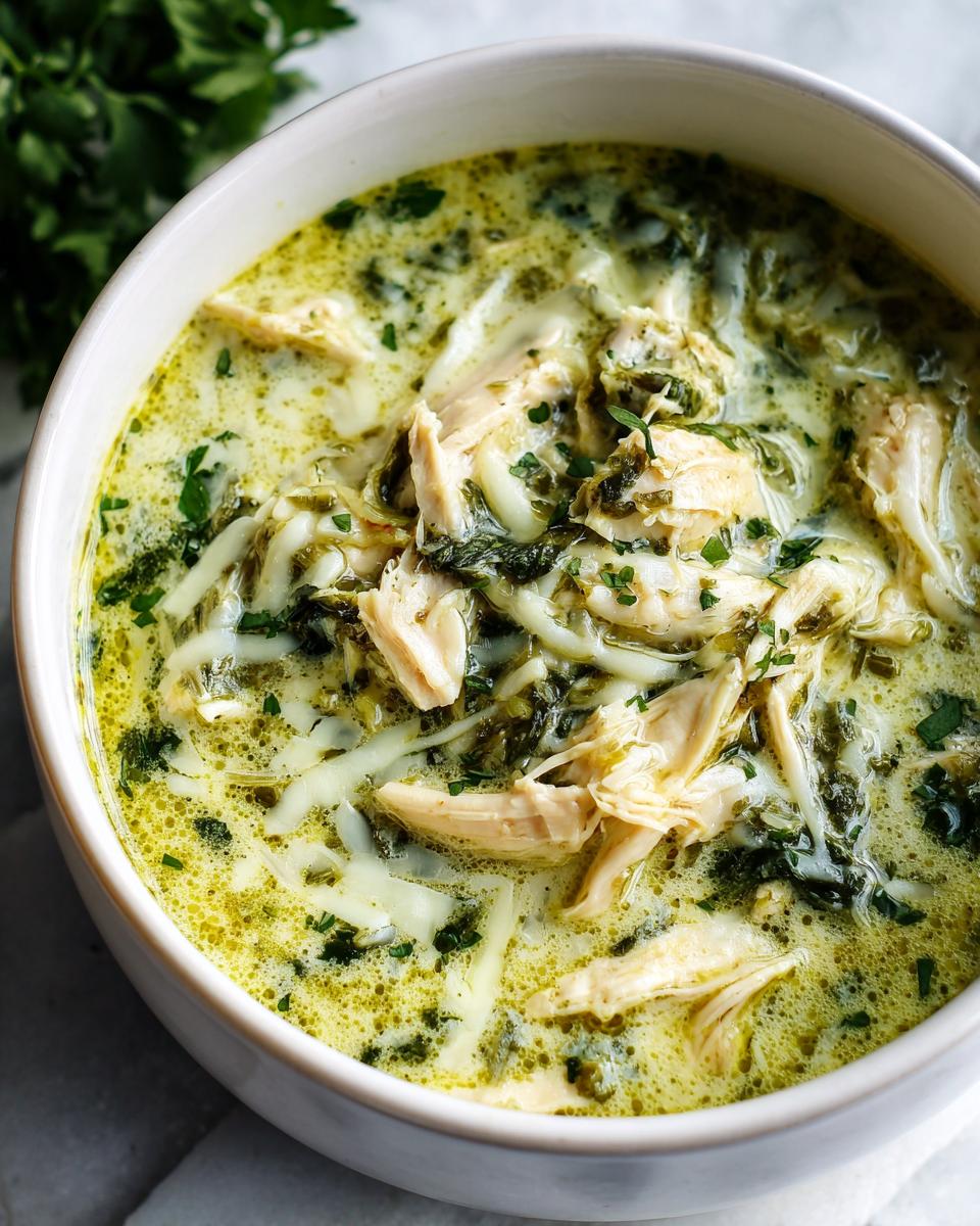 Creamy Chicken Poblano Soup - detail 1