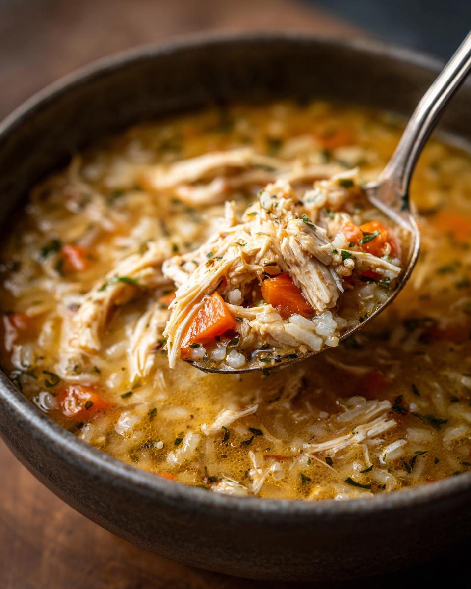 Creamy Chicken and Rice Soup - detail 2