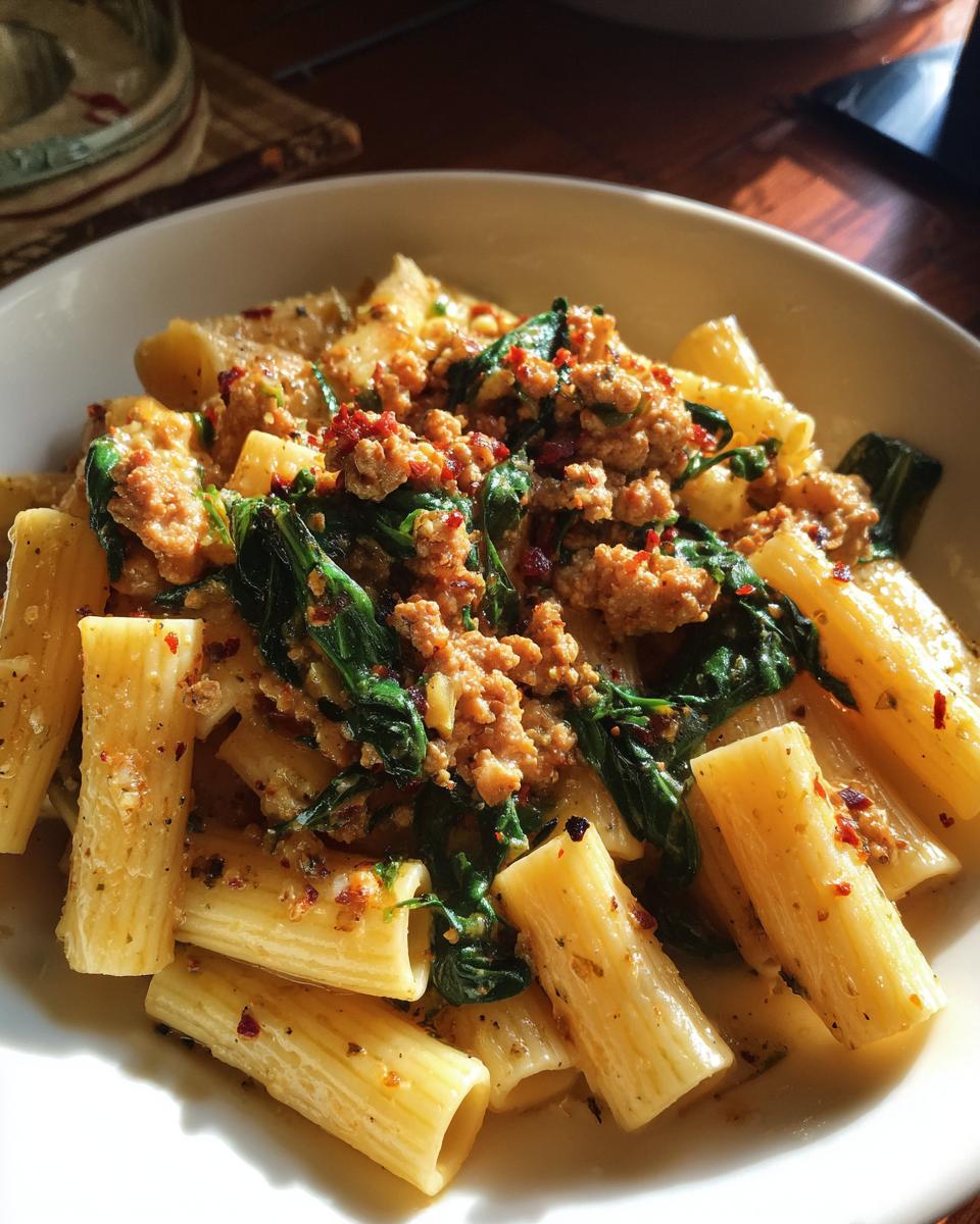 Creamy Sausage Rigatoni - detail 1