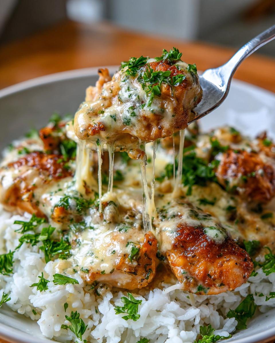 Creamy Smothered Chicken and Rice - detail 1