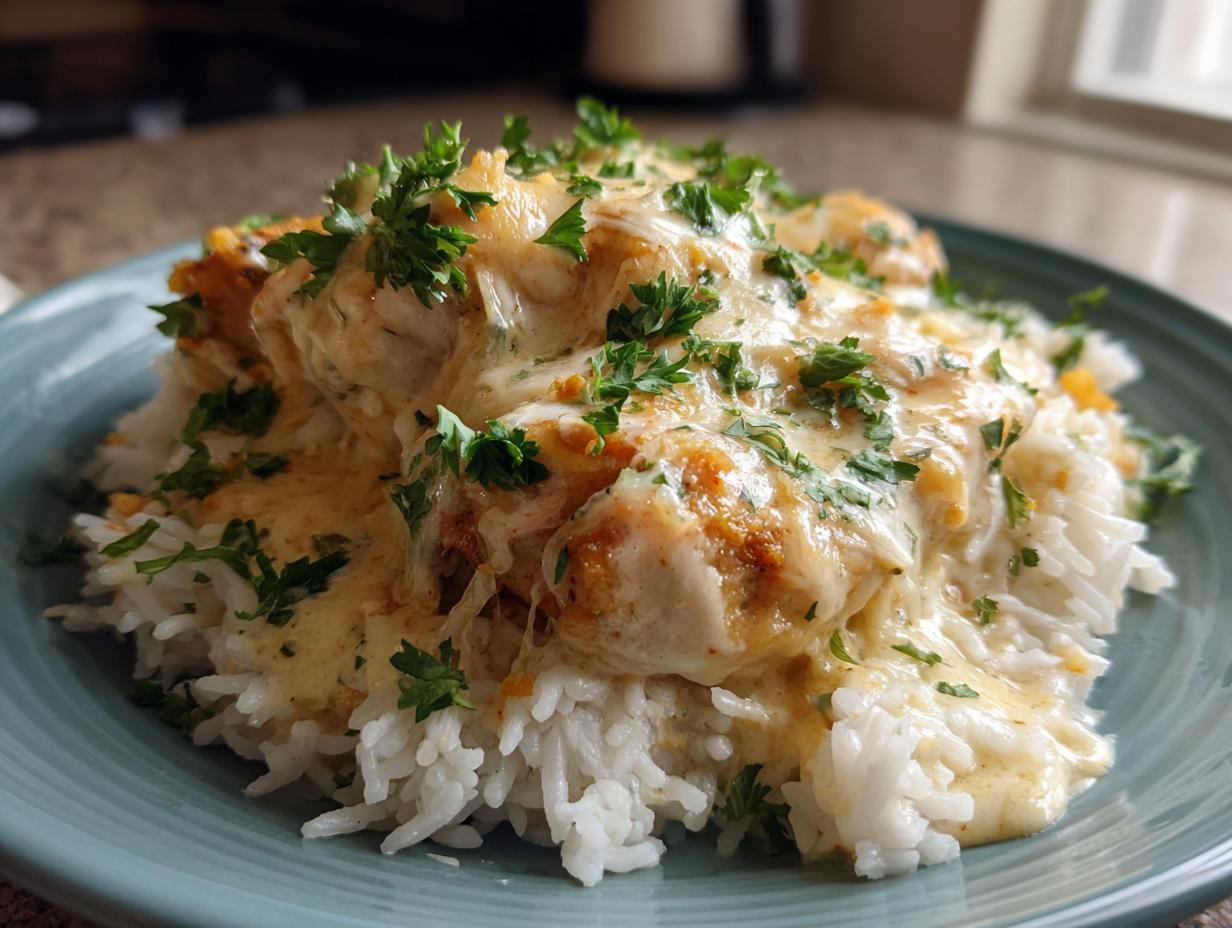 Magnificent Creamy Smothered Chicken and Rice