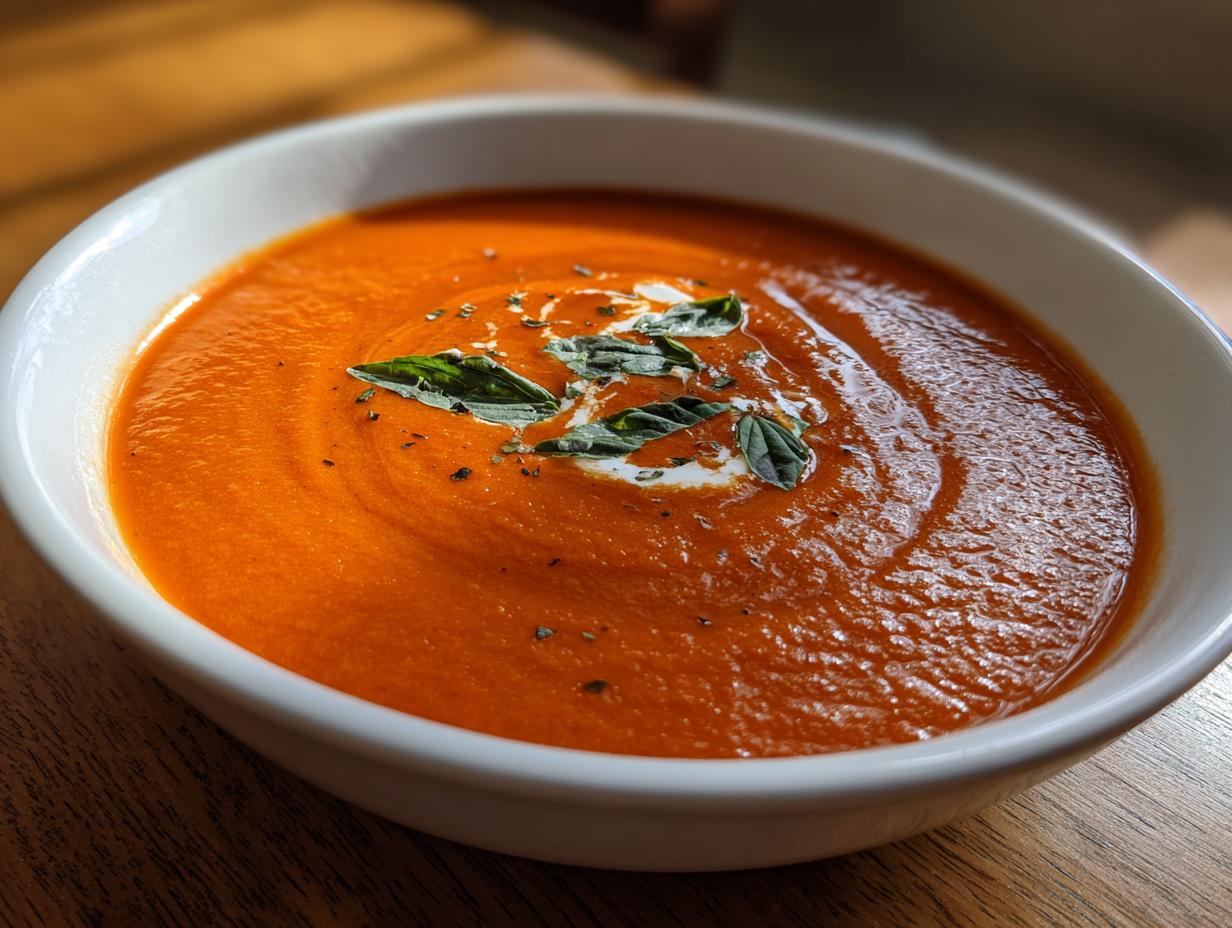 Amazing 1-Pan Creamy Tomato Boursin Soup