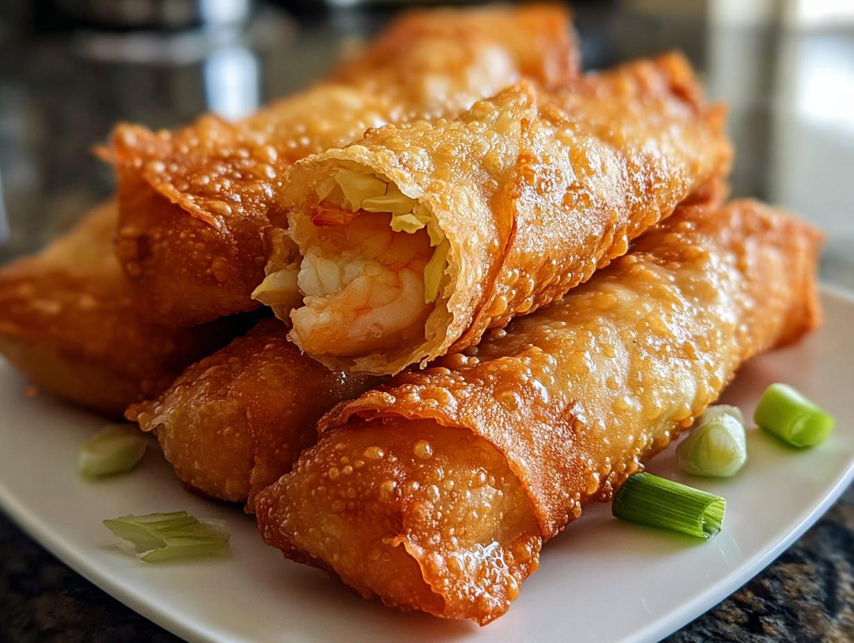 Crispy Shrimp and Cabbage Egg Rolls: AMAZING!