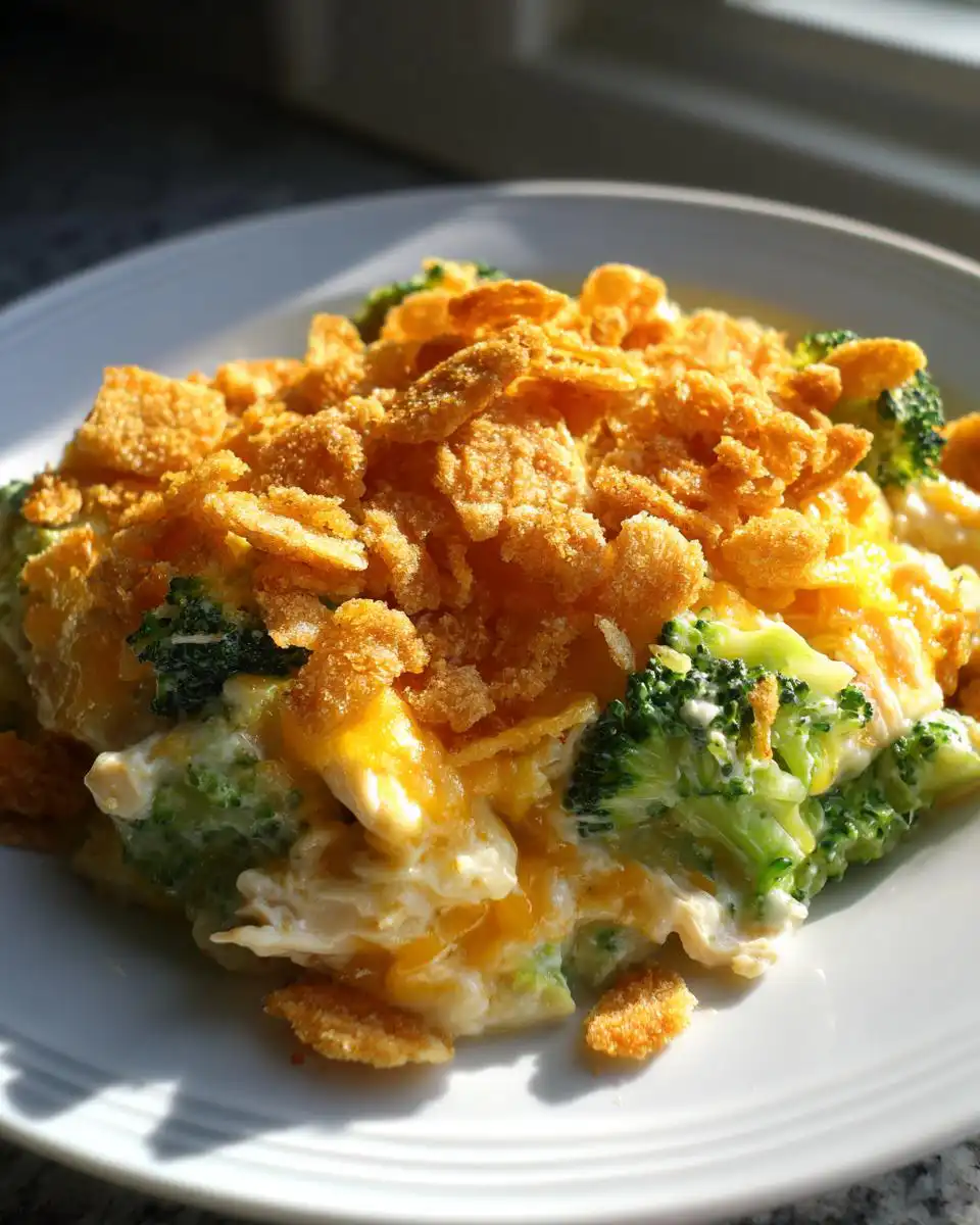 Crispy-Topped Chicken Broccoli Cheese Dish - detail 2