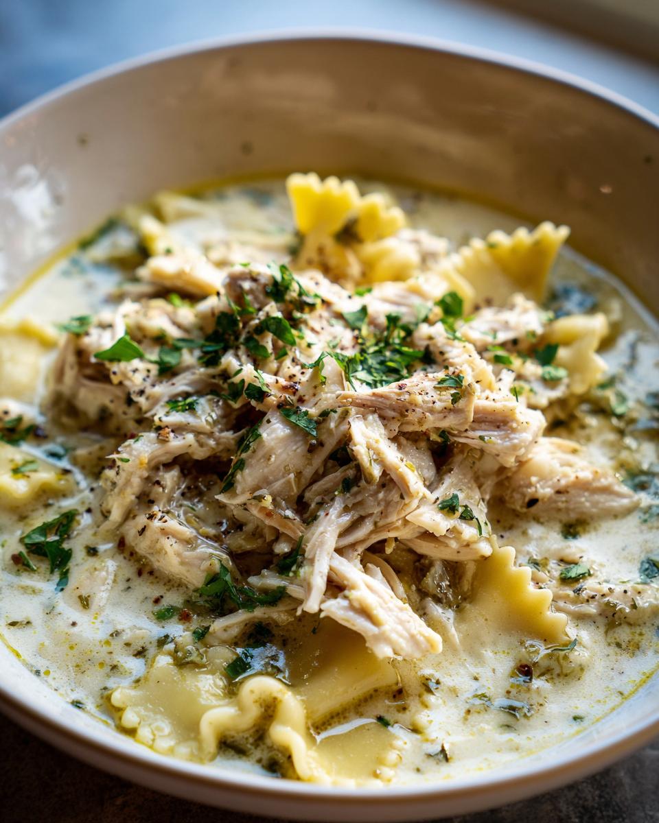 Delicious White Chicken Lasagna Soup - detail 2