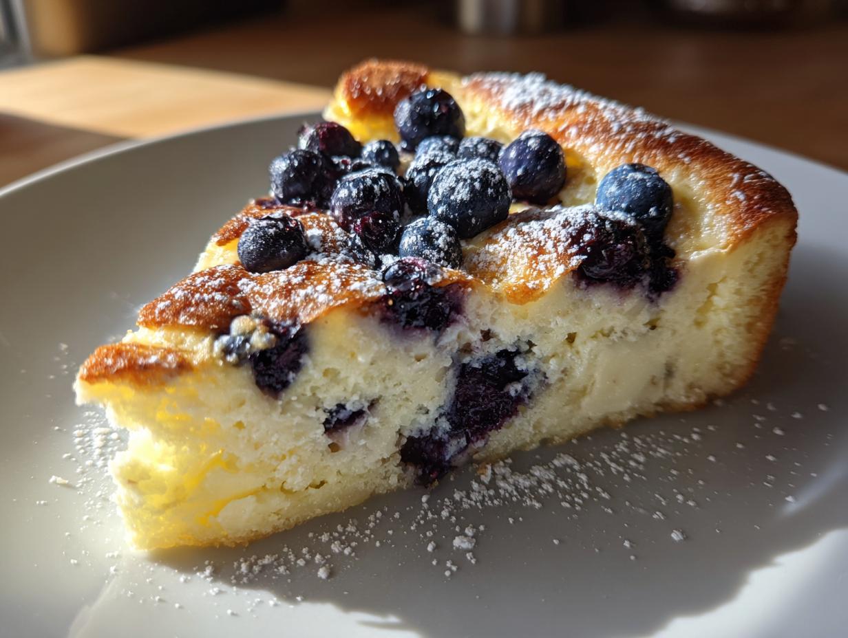 Amazing Fluffy Blueberry Ricotta Breakfast Casserole