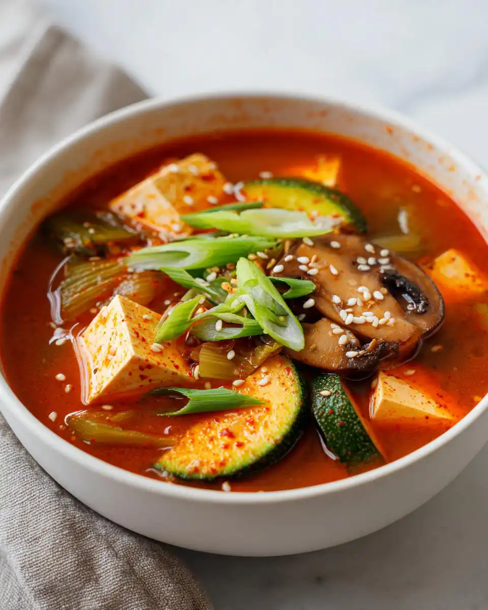 Gochujang Tofu Soup - detail 1