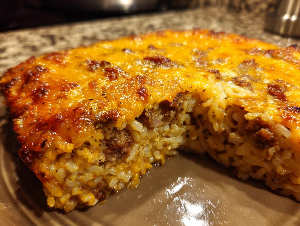 Amazing Ground Beef and Rice Casserole Joy