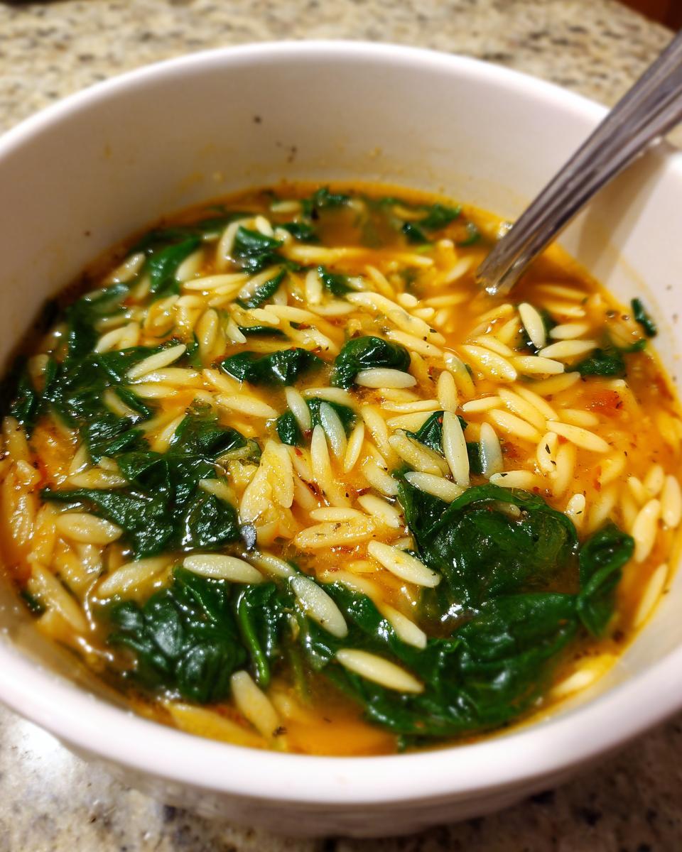 Hearty Spinach Orzo Soup Recipe - detail 2