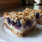 High-Protein Blueberry Cottage Cheese Squares