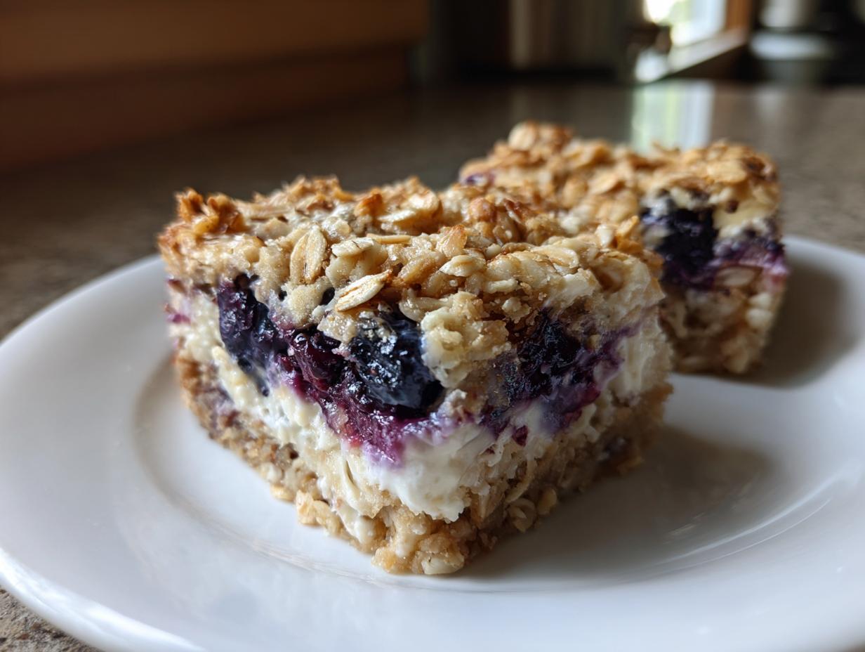 Incredible High-Protein Blueberry Cottage Cheese Squares