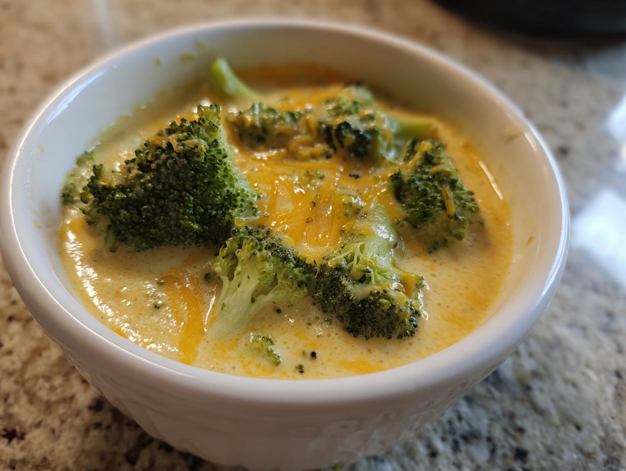 Amazing High Protein Broccoli Cheddar Soup