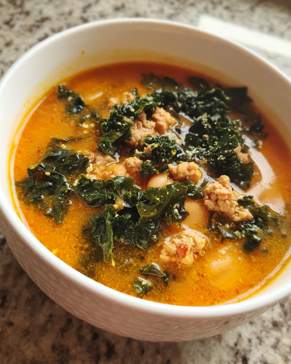 High Protein Sweet Potato Kale Soup - detail 1