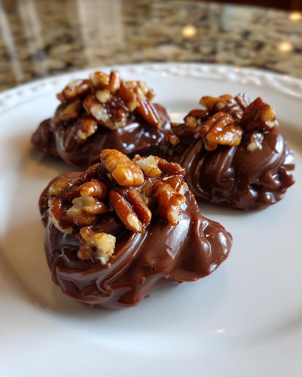 Homemade Chocolate Turtles - detail 2