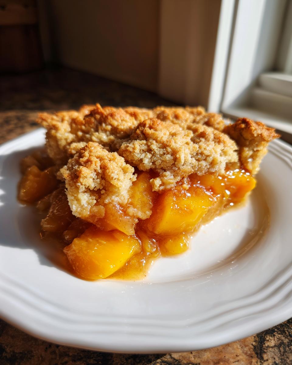 Homemade Peach Cobbler - detail 1