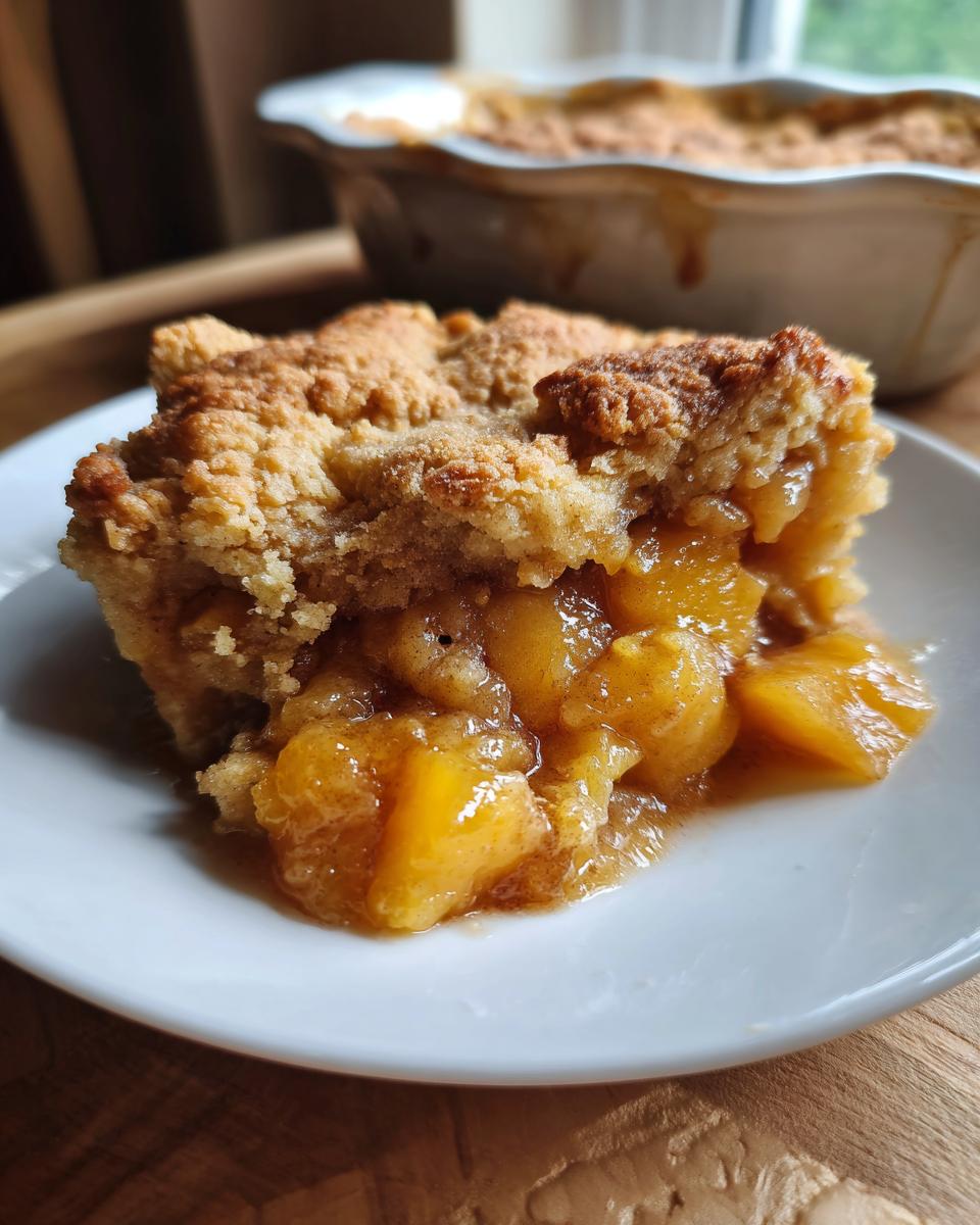 Homemade Peach Cobbler - detail 2