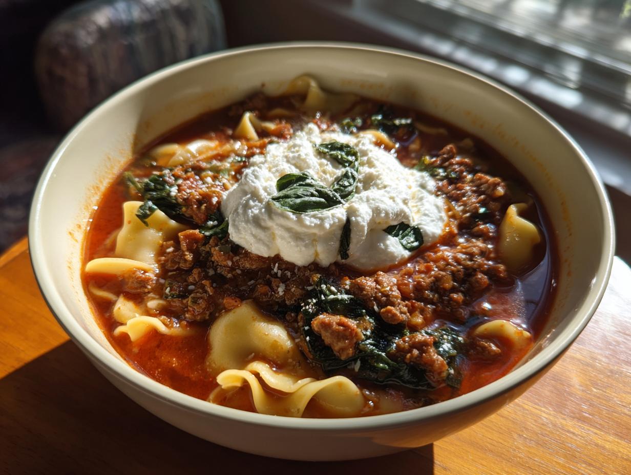 Amazing 1-Hour Lasagna Soup