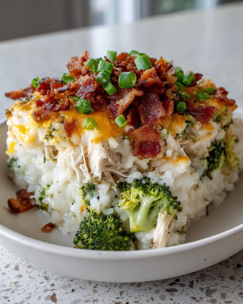 Loaded Broccoli Chicken Ranch Casserole - detail 2