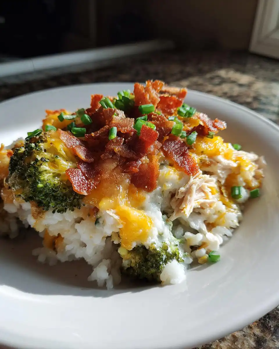 Loaded Broccoli Chicken Ranch Casserole - detail 3