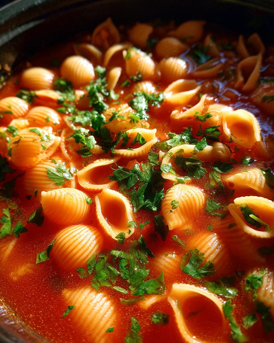 Mexican Sopa de Conchas - detail 1