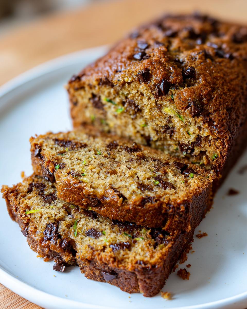 Moist Chocolate Chip Zucchini Loaf Wonder - detail 2