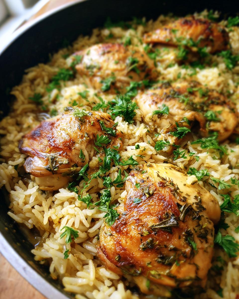 One Pot Lemon Herb Chicken & Rice - detail 1